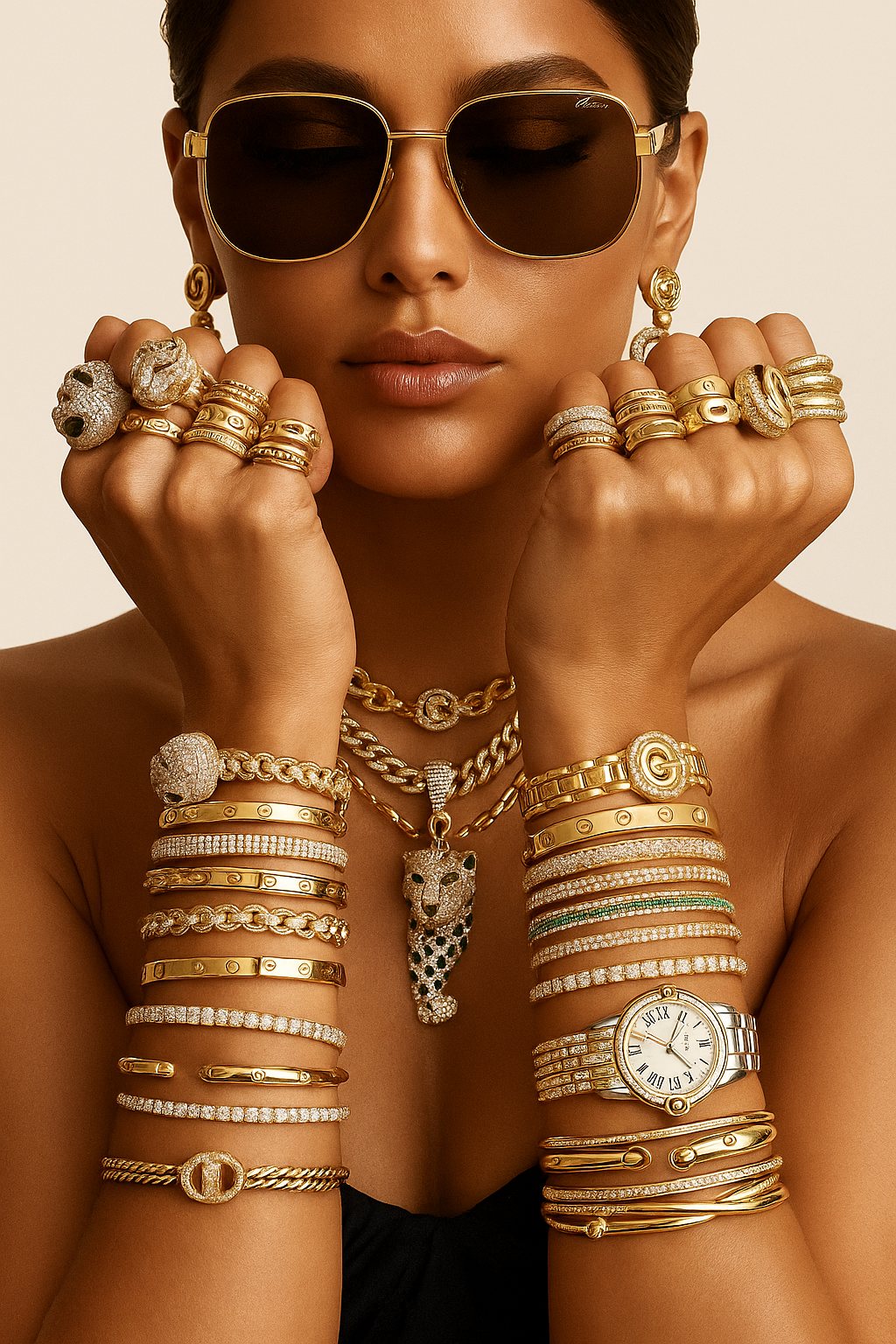 Fully Drenched in Cartier Glam